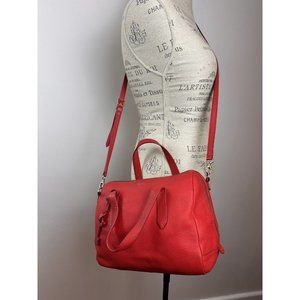 Fossil Sydney Coral Red Crossbody Purse